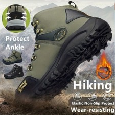 Men's Waterproof Winter Warm Snow Boots Non-slip Hiking Trekking Shoes Boots Trekking Shoes & Boots price