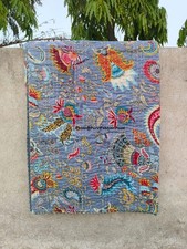 USA Queen Bedding Handmade Vintage Cotton kantha Throw Bedspread, Boho Quilts Baby Bedspread Set price
