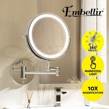 Embellir Extendable Makeup Mirror 10X Magnifying Double-Sided Bathroom Silver Bathroom Mirror price
