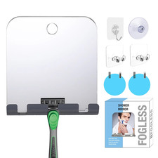 Anti-Fog Fog Free Shower Mirror Fogless Shaving Shave Mirror Bathroom +Wall Hook Bathroom Mirror price