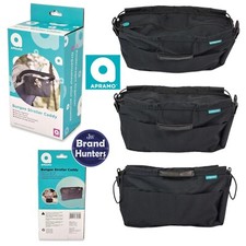 Apramo Bungee Stroller Caddy Black Pushchair Pram Travel Accessory Bag Organiser Baby Pushchair-Pram Accessory price