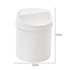 Mini Waste Bin Desktop Trash Garbage Can Lid Home Kitchen Office Table Dustbin Office Bin price