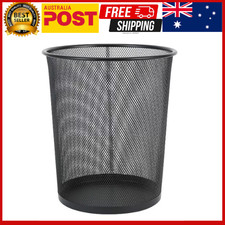 Black Mesh Waste Paper Basket Office Metal Dustbin Rubbish Bins Trash* Office Bin price