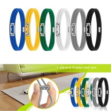 Elastic Garbage Can Bands Colorful Trash Can Bands  for Home Office Litter Box Office Bin price