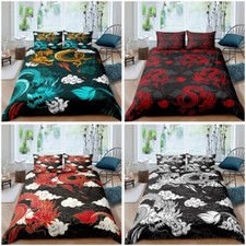 Home Textiles 3D Dragon Print Duvet Cover Set 2/3Pcs Pillowcase Kids Bedding Set Bedroom Textiles & Dowry Set price