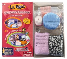 Vintage 2002 Lil Bratz Funky Fashion Furnishings STYLIN' BEDROOM Set 15pc+10 Dec Bedroom Textiles & Dowry Set price