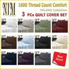 NEW Soft Quilt Doona Duvet Cover Set Pillow cases DOUBLE QUEEN KING Size Bedroom Textiles & Dowry Set price