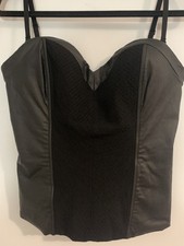 Guess Corset Bustier Size Medium Black Corset Bustier price