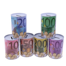 10 20 50 100 EURO Note Money Tin Australian-Box Jar Piggy Bank Coin OZ Variety Piggy Bank price