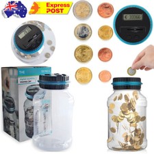 Electronic Digital LCD AUS Coin Counter Counting Jar Money Saving Piggy Bank Piggy Bank price