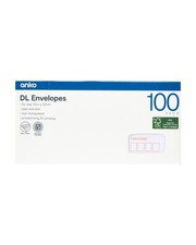 Strong Plain 100 Pack DL Peel and Seal Envelopes - White 11x22cm Free Shipping* Envelope price