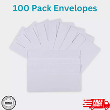 Strong Plain 100 Pack DL Peel and Seal Envelopes - White 11x22cm Free Shipping* Envelope price