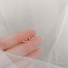 Fashion 925 Silver Small Rabbit Moon Heart Zircon Ear Stud Earrings Women Party Silver Earrings price