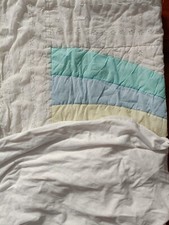 Baby Cot Blanket Bundle Rainbow Quilt Mat & Bubba Blue Mattress Protector Set Baby Quilt price