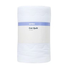 Cot Quilt 120x100cm White Polyester Insert for Toddler Baby Bedding Baby Quilt price