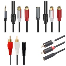 3.5mm AUX Female To 2 RCA Male Aux Auxiliary Stereo Audio Adapter Cable OZ stock RCA Cable price