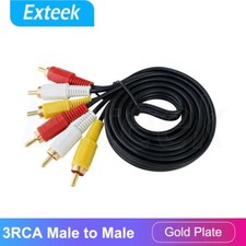 Premium 3RCA to 3 RCA M/M Cord Male AV Audio Video Composite Cable TV DVD AU RCA Cable price