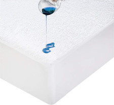 Cotton Terry Fully Fitted Waterproof Mattress Protector - Baby Cot Baby Mattress Protector price