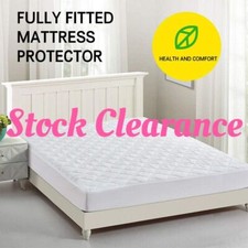 Fitted Mattress Protector  Waterproof Quilted Cover Single Double Queen King Baby Mattress Protector price