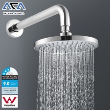 ACA 8" Rain Shower Head Set 400mm Wall Extension Arm Set  Bathroom Chrome Round Shower Set price