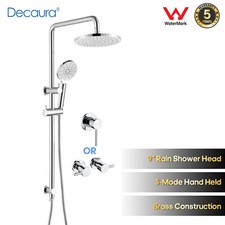 Decaura 9" Rain Shower Head Set 3-Mode Handheld Rail Shower Mixer Tap Chrome Shower Set price