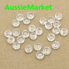 100 x loose clear spacer beads acrylic plastic abacus 7mm x 3mm jewellery crafts Abacus price