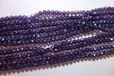 68 Glass Beads Electroplated Faceted Abacus Purple 8mmx6mm #cn0512 Aus Seller Abacus price