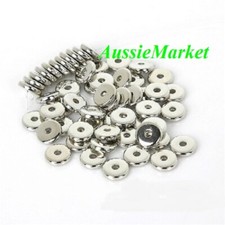 100 x loose silver spacer beads acrylic plastic abacus 8mm x 2mm metallic finish Abacus price