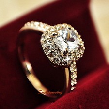 Rose Gold Plated Princess Cut Engagement Ring Made With Swarovski Crystal R185 Swarovski Ring price