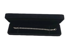 925 Sterling Silver Italy Diamond Cut Bead Bracelet 7  Inch Diamond Bracelet price