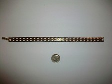 Two Tone Gold And Silver Diamond Cut Link Bracelet - 7 3/4" - Signed JH Diamond Bracelet price