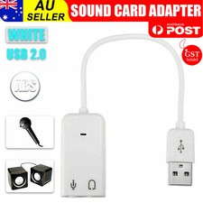 USB to 3D Audio Sound Card External Adapter Virtual 7.1 Channel Mic Headphone AU Sound Card price