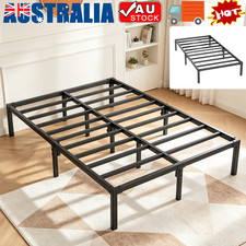 Heavy Duty Bed Frame Metal Base Mattress Platform Single Double Size Storage AU Bed Frame price