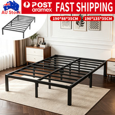 Heavy Duty Bed Frame Metal Base Mattress Platform Single Double Size Storage Bed Frame price
