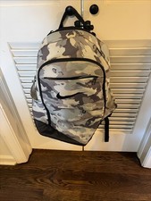 Nike Backpack Gray Camo Bookbag Laptop School Travel Backpack Pre-Owned Men's Backpack price