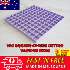100 Grid Cutter Multi Square Sharp Edge Cookie Fondant Cutter Set Minecraft cake Set Square price