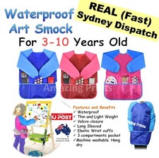 Waterproof Art Smock long sleeve kid Painting Paint Shirt Apron Girl Boy School Painting Apron price