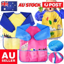 Kids Girl Boy Waterproof Art Smock long sleeve painting shirt paint apron school Painting Apron price