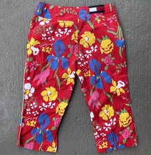 Vintage Y2K Tommy Hilfiger Hawaii Flower Floral Capri Pants YOUTH Size 10 Girls' Capri Trousers price