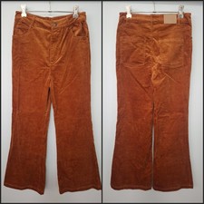 Tilii Pants Brown Corduroy Wide Leg Flare Pants Fit Youth Kids Girls Size 14 Girls' Capri Trousers price