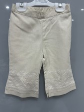JACADI -  Girl's Lovely Quality Linen/Cotton Capri Pants  - Size 2Y - EUC Girls' Capri Trousers price
