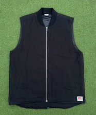 Hard Yakka x Thrills Black Work Vest Men’s XL Canvas Zip Utility Workwear Men's Vest price