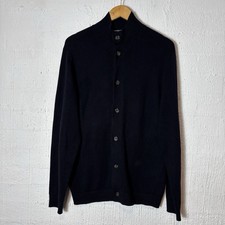 Country Road Men’s Navy Cotton Cashmere Cardigan Jumper Size Large Men's Cardigans price