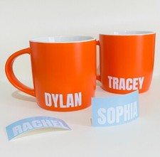 1 PERSONALISED NAME STICKER for Mug Water Bottle Lunch Box School Book Tag Label School Label price