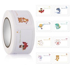 50/100pcs Kids School Water Bottle Lunch Box Stationery Name Label Stickers #8 School Label price