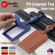 Leather Luggage Tags School Travel Suitcase Tags ID Card Name Address Tag Label School Label price