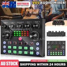 V8S Audio Mixer Sound Card Live Streaming Gaming Podcast Phone Karaoke Mixers price