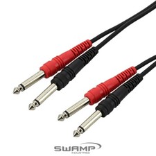 SWAMP 2x 1/4" to 2x 1/4" Jack - Dual Audio Cable - DJ Mixers, Interfaces Mixers price