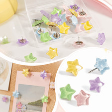 Decorative Push Pins Sparkly Thumbtacks Metal Pin Cork Board Star Push Pins Pins & Thumbtacks price