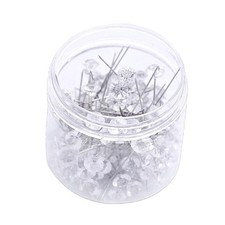 100 Transparent Push Pins, Thumbtacks, Tacks, Marking Pins Pins & Thumbtacks price